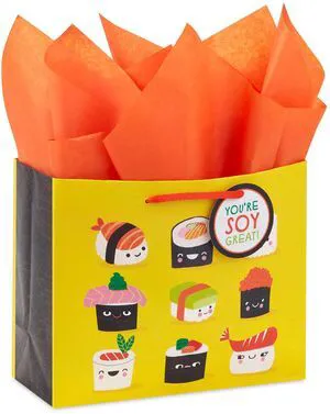 7" Medium Gift Bag with Tissue Paper and Gift Tag (Sushi) 7" Medium Gift Bag with Tissue Paper and Gift Tag (Sushi)