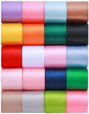 1-1/2 inch 20 Colors Satin Ribbon Set, 1.5" X2Yd x 20Rolls | Rainbow Ribbons for Gift Wrapping, Wedding Party Decoration, Invitations, Bridal Bouquets, Total 40 Yards 1-1/2 inch 20 Colors Satin Ribbon Set, 1.5" X2Yd x 20Rolls | Rainbow Ribbons for Gift Wrapping, Wedding Party Decoration, Invitations, Bridal Bouquets, Total 40 Yards