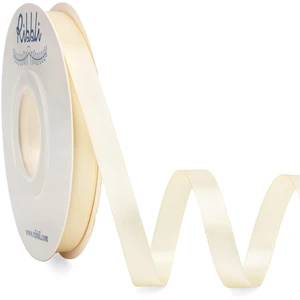 Double Faced Ivory Satin Ribbon,3/8 x Continuous 25 Yards,Use for Bows Bouquet,Gift Wrapping,Floral Arrangement Double Faced Ivory Satin Ribbon,3/8 x Continuous 25 Yards,Use for Bows Bouquet,Gift Wrapping,Floral Arrangement