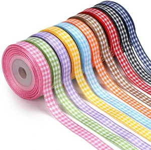Gingham Ribbon Set, 100 Yards, Plaid Craft Ribbons | 10 Assorted Rolls (3/8" X 10 Yd Each), Perfect for Gift Wrapping, Crafts, Spring Easter and Party Decor Gingham Ribbon Set, 100 Yards, Plaid Craft Ribbons | 10 Assorted Rolls (3/8" X 10 Yd Each), Perfect for Gift Wrapping, Crafts, Spring Easter and Party Decor