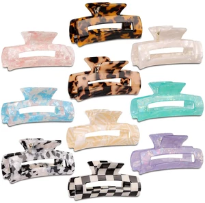 10 Pcs Large Resin Hair Claw Clips For Women Thick Thin Hair Updos | Acrylic Celluloid Long Claw ClipOpal Marble/Tortoise Shell/Checkered Patterns, Strong Hold 90s Cute Girls Hair Accessories 10 Pcs Large Resin Hair Claw Clips For Women Thick Thin Hair Updos | Acrylic Celluloid Long Claw ClipOpal Marble/Tortoise Shell/Checkered Patterns, Strong Hold 90s Cute Girls Hair Accessories