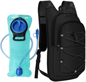 Hiking Backpack with 2L Water Bladder,Hydration Backpack for Running | Lightweight Running Vest Backpack with Dual Phone Pockets for Men Women, Hydro Water Daypack for Hiking, Cycling, Climbing Hiking Backpack with 2L Water Bladder,Hydration Backpack for Running | Lightweight Running Vest Backpack with Dual Phone Pockets for Men Women, Hydro Water Daypack for Hiking, Cycling, Climbing