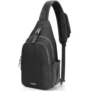 Sling Bag for Men Women, RFID Blocking Crossbody Bag, Daily, Travel | Durable Polyester Fabric, 10L, Perfect for work, shopping, weekend outings, Hiking, Reversible Shoulder Strap (Dark Grey) Sling Bag for Men Women, RFID Blocking Crossbody Bag, Daily, Travel | Durable Polyester Fabric, 10L, Perfect for work, shopping, weekend outings, Hiking, Reversible Shoulder Strap (Dark Grey)