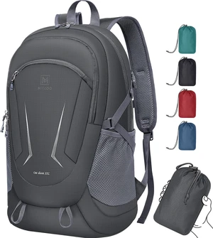 Ultralight Packable Backpack, 35L Waterproof Hiking Daypack | Travel Camping Foldable Daypack, Hiking Back Pack for Men Women, Grey Ultralight Packable Backpack, 35L Waterproof Hiking Daypack | Travel Camping Foldable Daypack, Hiking Back Pack for Men Women, Grey