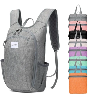 10L Foldable Lightweight Backpack Packable Travel Daypack for Hiking, Cycling & Everyday Use Water-Resistant Travel Bag with Multi-Pocket Design for Women & Men(Gray) 10L Foldable Lightweight Backpack Packable Travel Daypack for Hiking, Cycling & Everyday Use Water-Resistant Travel Bag with Multi-Pocket Design for Women & Men(Gray)