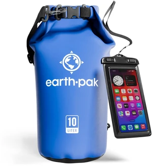 10L Waterproof Dry Bag Backpack - Marine Roll Top Dry Sack for Kayaking | Blue 10L roll top dry bag: abrasion resistant 500D PVC for boating, paddleboarding, rafting and beach days 10L Waterproof Dry Bag Backpack - Marine Roll Top Dry Sack for Kayaking | Blue 10L roll top dry bag: abrasion resistant 500D PVC for boating, paddleboarding, rafting and beach days