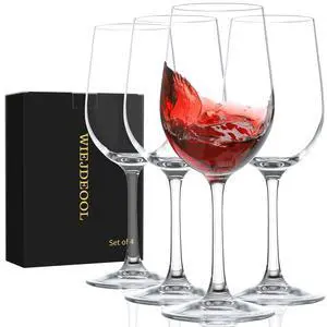 Red Wine Glasses Set of 4, 11oz, Premium Crystal Wine Glasses Hand Blown, Unique Birthday Gift or Wedding Anniversary Red Wine Glasses Set of 4, 11oz, Premium Crystal Wine Glasses Hand Blown, Unique Birthday Gift or Wedding Anniversary