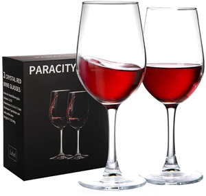 Wine Glasses Set of 2, 10 oz Long Stem for Red and White Wine | Each hand-blown clear wine glass has a wide bowl for swirling and serving; long-stem design suits dinners, parties and bars. Wine Glasses Set of 2, 10 oz Long Stem for Red and White Wine | Each hand-blown clear wine glass has a wide bowl for swirling and serving; long-stem design suits dinners, parties and bars.