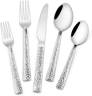 Hammered Silverware Set, 40-Piece Stainless Steel Square Flatware Set for 8, Food-Grade Tableware Cutlery Set, Utensil Sets for Home Restaurant, Mirror Finish, Dishwasher Safe Hammered Silverware Set, 40-Piece Stainless Steel Square Flatware Set for 8, Food-Grade Tableware Cutlery Set, Utensil Sets for Home Restaurant, Mirror Finish, Dishwasher Safe