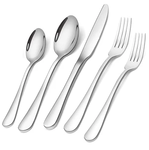 Silverware Set for 4, Flatware Utensil Cutlery Set 20 Piece | Premium Stainless Steel Tableware Set, Include Knife Fork Spoon, Mirror Polished, Dishwasher Safe, for Any Dinner or Weddings Silverware Set for 4, Flatware Utensil Cutlery Set 20 Piece | Premium Stainless Steel Tableware Set, Include Knife Fork Spoon, Mirror Polished, Dishwasher Safe, for Any Dinner or Weddings