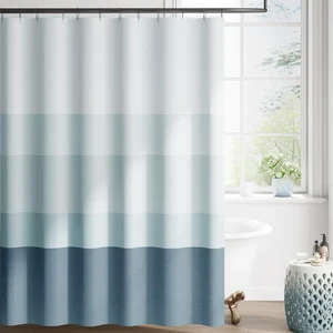 Ombre Ocean Blue Shower Curtain for Bathroom 70x72 Inch 12 Hooks | Long Shower Curtain Hooks, Bathroom Decor,Stripe, Waterproof Fabric, Gradual Color, Minimalist Design, Modern Neutral,Cloth Ombre Ocean Blue Shower Curtain for Bathroom 70x72 Inch 12 Hooks | Long Shower Curtain Hooks, Bathroom Decor,Stripe, Waterproof Fabric, Gradual Color, Minimalist Design, Modern Neutral,Cloth