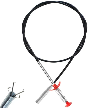 Drain Snake, Drain Clog Remover - Gutter Cleaning Tools Drain Cleaner for Toilet Sewer Shower Kitchen Bathroom Tub Clogged Drains Opener Cleaning Tool, Flexible Grabber Claw Pick Up Reacher (63 inch) Drain Snake, Drain Clog Remover - Gutter Cleaning Tools Drain Cleaner for Toilet Sewer Shower Kitchen Bathroom Tub Clogged Drains Opener Cleaning Tool, Flexible Grabber Claw Pick Up Reacher (63 inch)
