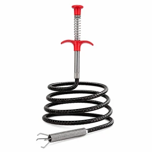 Drain Snake, 76-Inch Drain Clog Remover Tool, Flexible Grabber Claw for Bath Tub, Toilet, Kitchen Sink & Sewer Drain Snake, 76-Inch Drain Clog Remover Tool, Flexible Grabber Claw for Bath Tub, Toilet, Kitchen Sink & Sewer
