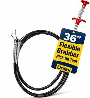 Drain Snake Hair Clog Remover 36 Inch Flexible Grabber Steel Claw | 4-Prong Drain Cleaner Tool for Sink, Shower, Tub, Toilet - Plumbing Unclogger, Pipe Retrieval, Reusable, Bendable Drain Snake Hair Clog Remover 36 Inch Flexible Grabber Steel Claw | 4-Prong Drain Cleaner Tool for Sink, Shower, Tub, Toilet - Plumbing Unclogger, Pipe Retrieval, Reusable, Bendable