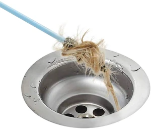 Flexible Drain Cleaning Sticks | Quickly Removes Clogs | Effective in Sinks, Tubs, Showers |Easily Pulls Out Hair and Filth | Long 19.5 Handle | Disposable | 12 Pack Flexible Drain Cleaning Sticks | Quickly Removes Clogs | Effective in Sinks, Tubs, Showers |Easily Pulls Out Hair and Filth | Long 19.5 Handle | Disposable | 12 Pack