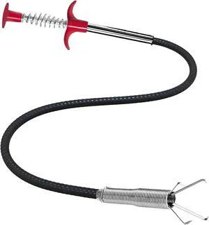 33 Inch Sink Drain Snake Hair Clog Remover, Flexible 4-Claw Grabber | Compact 33-Inch Reach 4-Prong Claw Bendable Shaft Sink, Shower & Tub Hair Pickup 33 Inch Sink Drain Snake Hair Clog Remover, Flexible 4-Claw Grabber | Compact 33-Inch Reach 4-Prong Claw Bendable Shaft Sink, Shower & Tub Hair Pickup