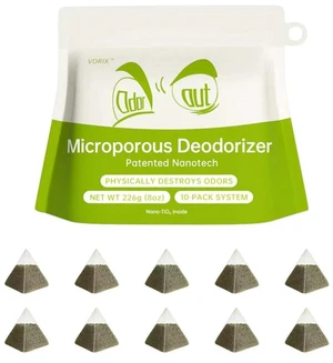 Fridge Freezer Deodorizer Activated Charcoal Odor Absorber 10 Pack | Natural activated carbon air purifier, reusable unscented smell remover for kitchen, pantry, cooler and car Fridge Freezer Deodorizer Activated Charcoal Odor Absorber 10 Pack | Natural activated carbon air purifier, reusable unscented smell remover for kitchen, pantry, cooler and car