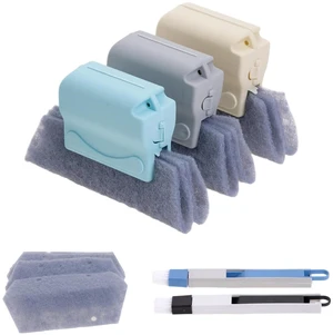 3Pcs Cleaning Brush and 6Pcs Replacement Cloth, 2Pcs Clean Brush | Magic Window Track Cleaning Tools Set, Window Sill Track Cleaner Tools, Clean Scraper 3Pcs Cleaning Brush and 6Pcs Replacement Cloth, 2Pcs Clean Brush | Magic Window Track Cleaning Tools Set, Window Sill Track Cleaner Tools, Clean Scraper