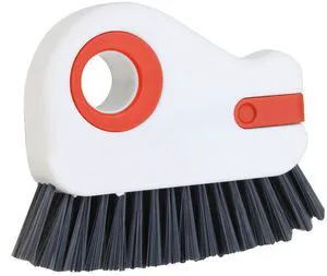 2 in 1 Groove Cleaning Brush, Grout Cleaner Tool & Multifunction Window Track Cleaner (with Hidden Scraper or Mini Dustpan) for Glass Door Tracks, Window Sills, Sliding Doors (Orange) 2 in 1 Groove Cleaning Brush, Grout Cleaner Tool & Multifunction Window Track Cleaner (with Hidden Scraper or Mini Dustpan) for Glass Door Tracks, Window Sills, Sliding Doors (Orange)