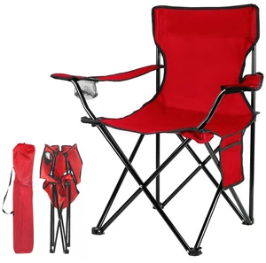 Folding Camping Chairs, for Beach, Lawn, Yard, Red | Lightweight, No Assembly,Portable,Save Space Folding Camping Chairs, for Beach, Lawn, Yard, Red | Lightweight, No Assembly,Portable,Save Space