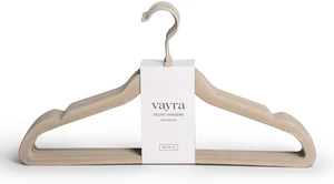 Home Velvet Hangers Non-Slip Clothes Hangers for Closet Organization Neutral Beige, Strong Hold, Matte Hook Adult (Set of 10) Home Velvet Hangers Non-Slip Clothes Hangers for Closet Organization Neutral Beige, Strong Hold, Matte Hook Adult (Set of 10)