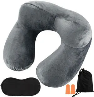 1 PcsInflatable Travel Pillows for Sleeping Airplane Inflatable Neck Pillow for Traveling Pillow Inflatable Travel Neck Pillows for Airplanes Sleeping, Train, Car, Office, with Eye Masks, Earplugs 1 PcsInflatable Travel Pillows for Sleeping Airplane Inflatable Neck Pillow for Traveling Pillow Inflatable Travel Neck Pillows for Airplanes Sleeping, Train, Car, Office, with Eye Masks, Earplugs