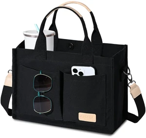 Canvas Tote Bag for Women Crossbody Work Purse with Pockets Top Handle Handbag Satchel Bags for Travel Nurse Teacher Canvas Tote Bag for Women Crossbody Work Purse with Pockets Top Handle Handbag Satchel Bags for Travel Nurse Teacher