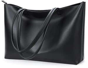 Tote Bag Zipper Shoulder Bag Vegan Leather Purses Satchel for Women | Large Casual Handbag for Work Commuting Dating College Everyday, Black Tote Bag Zipper Shoulder Bag Vegan Leather Purses Satchel for Women | Large Casual Handbag for Work Commuting Dating College Everyday, Black