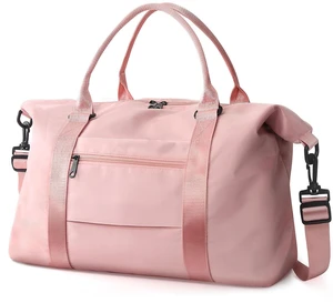 Travel Duffle Bag, Waterproof Weekender Carry On Tote Bags for Women, Sport Gym Bag for Men, Hospital Bag for Labor and Delivery, Overnight Luggage Bag with Trolley Sleeve Coral Pink Travel Duffle Bag, Waterproof Weekender Carry On Tote Bags for Women, Sport Gym Bag for Men, Hospital Bag for Labor and Delivery, Overnight Luggage Bag with Trolley Sleeve Coral Pink