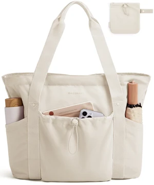 Foldable Tote Bag with Drawstring Bag, Large Tote Bag Shoulder Bag Top Handle Handbag for Travel, Work, Beach, Gym Foldable Tote Bag with Drawstring Bag, Large Tote Bag Shoulder Bag Top Handle Handbag for Travel, Work, Beach, Gym
