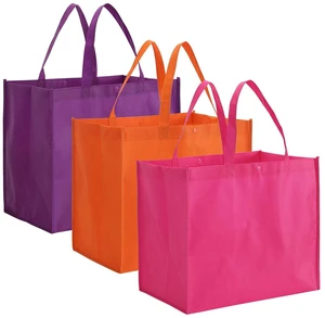 12 Pack Reusable Grocery Shopping Bags, Large Foldable Tote Bags Bulk, Fabric Bags with Long Handle for Shopping Groceries Clothes - Purple, Orange, Pink 12 Pack Reusable Grocery Shopping Bags, Large Foldable Tote Bags Bulk, Fabric Bags with Long Handle for Shopping Groceries Clothes - Purple, Orange, Pink