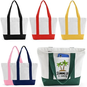 6Pack Mini Canvas Tote Bag with Pockets, 12oz Small Tote Bag with Zipper | Cotton reusable grocery shopping bags, small canvas tote bags with customized color for DIY, advertising, Christmas craft 6Pack Mini Canvas Tote Bag with Pockets, 12oz Small Tote Bag with Zipper | Cotton reusable grocery shopping bags, small canvas tote bags with customized color for DIY, advertising, Christmas craft