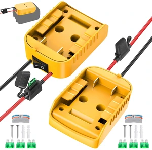 2 Packs for Power Wheel Adapter Compatible with Dewalt 20V Battery, Power Conversion Kit for Ride On Toy Car & DIY Power Projects, Battery Connector with Switch & Fuse, 12AWG Wire, Wire Terminal 2 Packs for Power Wheel Adapter Compatible with Dewalt 20V Battery, Power Conversion Kit for Ride On Toy Car & DIY Power Projects, Battery Connector with Switch & Fuse, 12AWG Wire, Wire Terminal