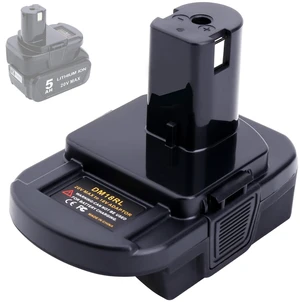 DM18RL Adapter Compatible with Ryobi 18V Tools, Adapter Compatible with Mil-Waukee M-18 18V & Compatible with Dewalt 20V Max Battery to Replacement for 18Volt ONE+ Batteries DM18RL Adapter Compatible with Ryobi 18V Tools, Adapter Compatible with Mil-Waukee M-18 18V & Compatible with Dewalt 20V Max Battery to Replacement for 18Volt ONE+ Batteries