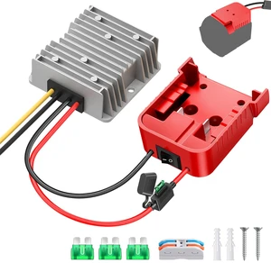 18V to 12V Step Down Converter for Milwaukee M18 Battery, 240W DC 12V Voltage Regulator for Power Wheel Adapter, Ride On Toy Car, DIY Projects, Buck Converter with Switch & Over-Discharge Protection 18V to 12V Step Down Converter for Milwaukee M18 Battery, 240W DC 12V Voltage Regulator for Power Wheel Adapter, Ride On Toy Car, DIY Projects, Buck Converter with Switch & Over-Discharge Protection