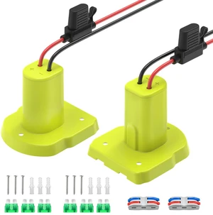 2 Pack for Power Wheel Adapter Compatible with Ryobi 18V Battery | 12AWG Wire, Fuse Holder, 3×30A Fuses & Wire Terminals for Ride-On Toys, DIY Projects, Robotics & Camping 2 Pack for Power Wheel Adapter Compatible with Ryobi 18V Battery | 12AWG Wire, Fuse Holder, 3×30A Fuses & Wire Terminals for Ride-On Toys, DIY Projects, Robotics & Camping