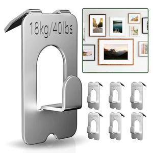 Claw Picture Hangers for Drywall, 6 Pcs 40 Lbs Claw Wall Hooks, Heavy Duty Picture Hanging Hooks for Frame, Mirror, Art, Painting, Poster, No Damage Tool-Free Easy Install for Room Office Decor Claw Picture Hangers for Drywall, 6 Pcs 40 Lbs Claw Wall Hooks, Heavy Duty Picture Hanging Hooks for Frame, Mirror, Art, Painting, Poster, No Damage Tool-Free Easy Install for Room Office Decor