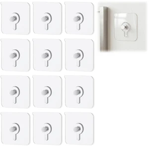Picture Hanging Hooks,Drill Free Adhesive Hooks, Picture Hangers Without Nails,Heavy Duty Self Adhesive Wall Hooks,Nail Free Wall Hangers for Home, Kitchen, Bathroom(12PCS) Picture Hanging Hooks,Drill Free Adhesive Hooks, Picture Hangers Without Nails,Heavy Duty Self Adhesive Wall Hooks,Nail Free Wall Hangers for Home, Kitchen, Bathroom(12PCS)