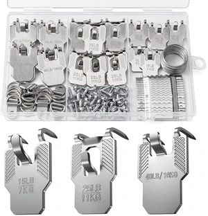 111Pcs 15 25 40 LB Picture Hanging Hooks for Drywall Kit No Damage | Wall Picture Hangers Claw Hardware Tool Free Heavy Duty Wall Hanger for Room Office Mirror Photo Poster Frame Decor 111Pcs 15 25 40 LB Picture Hanging Hooks for Drywall Kit No Damage | Wall Picture Hangers Claw Hardware Tool Free Heavy Duty Wall Hanger for Room Office Mirror Photo Poster Frame Decor
