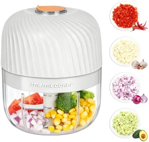 Electric Garlic Chopper 250ML, Mini USB Rechargeable Veggie Chopper, Cordless Garlic Mincer Onion Chopper Food Chopper for Ginger Chili Meat Sauce, Wireless Food Processor, White Electric Garlic Chopper 250ML, Mini USB Rechargeable Veggie Chopper, Cordless Garlic Mincer Onion Chopper Food Chopper for Ginger Chili Meat Sauce, Wireless Food Processor, White