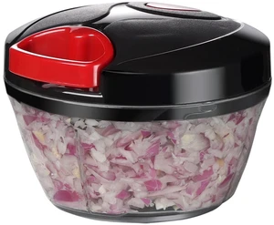 Manual Food Processor Vegetable Chopper, Portable Hand Pull String Garlic Mincer Onion Cutter for Veggies, Ginger, Fruits, Nuts, Herbs, etc., 500ml, Black Manual Food Processor Vegetable Chopper, Portable Hand Pull String Garlic Mincer Onion Cutter for Veggies, Ginger, Fruits, Nuts, Herbs, etc., 500ml, Black