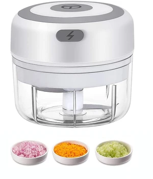 Electric Mini Garlic Chopper, 100ML Food Chopper Garlic Mincer USB | Vegetable Chopper, Onion Chopper, Portable Small Food Processor for Garlic, Ginger, Chili, Vegetables Electric Mini Garlic Chopper, 100ML Food Chopper Garlic Mincer USB | Vegetable Chopper, Onion Chopper, Portable Small Food Processor for Garlic, Ginger, Chili, Vegetables
