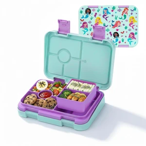 Bento Lunch Box Snack Bento Lunch Containers Boxes, Green Patterned | 5/6 Compartments, 3 Cups BPA Free, Dishwasher Safe, for Kids, Back to School, On-the-Go Meal, Ages 3+, School Bento Lunch Box Snack Bento Lunch Containers Boxes, Green Patterned | 5/6 Compartments, 3 Cups BPA Free, Dishwasher Safe, for Kids, Back to School, On-the-Go Meal, Ages 3+, School