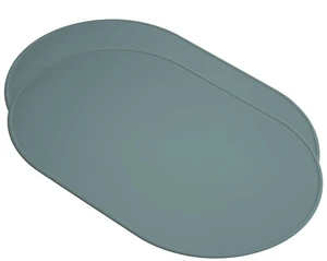 Waterproof, Stain-Resistant, Heat-Safe Silicone Degr Placemats (20.5x13, Set of 2 Sage) 3mm-High Rim Adults Babies Easy-to-Clean Washable Oval Modern Non-Slip Large Table Mats Waterproof, Stain-Resistant, Heat-Safe Silicone Degr Placemats (20.5x13, Set of 2 Sage) 3mm-High Rim Adults Babies Easy-to-Clean Washable Oval Modern Non-Slip Large Table Mats