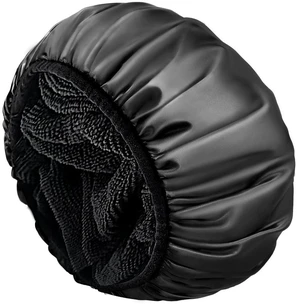 Shower Cap,Terry Lined Shower Cap for Women Reusable, Triple Layer Waterproof Bath Cap, Extra Large for Women Long Hair(Black) Shower Cap,Terry Lined Shower Cap for Women Reusable, Triple Layer Waterproof Bath Cap, Extra Large for Women Long Hair(Black)
