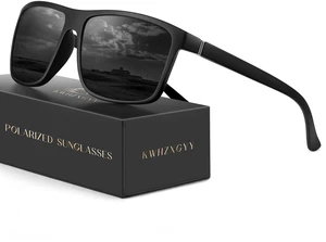 Sunglasses Men Polarized Sunglasses for Mens and Womens,Black Retro Sun Glasses Driving Fishing UV Protection Sunglasses Men Polarized Sunglasses for Mens and Womens,Black Retro Sun Glasses Driving Fishing UV Protection