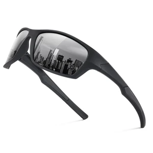 Polarized Sunglasses Men Women, Wrap Around Mens Sunglasses for Mens Womens Cycling Running UV Protection (Black) Polarized Sunglasses Men Women, Wrap Around Mens Sunglasses for Mens Womens Cycling Running UV Protection (Black)