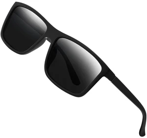 Polarized Sunglasses for Men Driving Mens Sunglasses Rectangular | Vintage Sun Glasses for Men Women, UV Protection Lightweight Fishing Sunglasses, Trendy Retro Shades for Men, Matte Black Polarized Sunglasses for Men Driving Mens Sunglasses Rectangular | Vintage Sun Glasses for Men Women, UV Protection Lightweight Fishing Sunglasses, Trendy Retro Shades for Men, Matte Black
