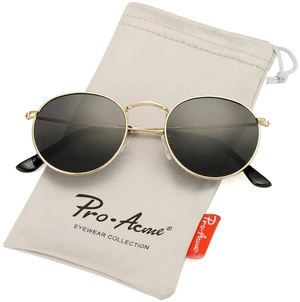Small Round Metal Polarized Sunglasses for Women Retro Designer Style Small Round Metal Polarized Sunglasses for Women Retro Designer Style