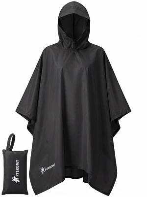 Hooded Rain Poncho for Adults, Reusable Waterproof Raincoat | 2 in 1 Design, Waterproof Sealed Seams, Reinforced Corners, Lightweight & Quick-Drying, Rip-Resistant, Unisex Hooded Rain Poncho for Adults, Reusable Waterproof Raincoat | 2 in 1 Design, Waterproof Sealed Seams, Reinforced Corners, Lightweight & Quick-Drying, Rip-Resistant, Unisex